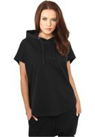 Women's Black Terry Hoody Sleeveless