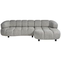 Welnova ROHOVÁ SEDACIA SÚPRAVA, textil, sivobéžová