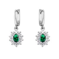 Olivie Strieborné náušnice GREEN 3963