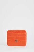 DEFACTO Women's Faux Leather Croco Card Holder