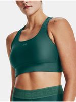 Tmavě zelená dámská sportovní podprsenka Under Armour Crossback Longline