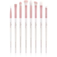 Luvia Cosmetics Prime Vegan All Eye Want Pinselset für die Augen Candy (Pearl White / Rose) 8 St.