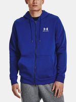 Under Armour UA Essential Fleece FZ Hood Sweatshirt Blau