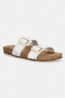 Tommy Hilfiger šľapky dámske kožené TH CLASSIC CORK SANDAL LEATHER
