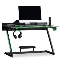 Herný stôl diego - čierna, zelená