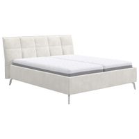Welnova ČALÚNENÁ POSTEĽ, 180/200 cm, krémová