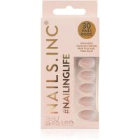 Nails Inc. #NailingLife Press-On Nails sztuczne paznokcie odcień Style It Like Sabrina Gold French Tip 33 szt.