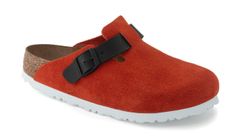 Birkenstock Boston BS Regular Fit Red Unisex - Sandále Birkenstock - Červená - 1025952-8 - Size: 8