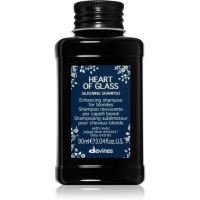 Davines Heart of Glass Silkening Shampoo nežni čistilni šampon za blond lase 90 ml