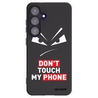 Silikónový čierny obal pre Samsung Galaxy S25 5G - Evil Eye - Transparent