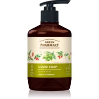 Green Pharmacy Olive & Goji Berry Liquid Soap рідке мило для рук з дозатором 460 мл