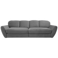 Sit & More VEĽKÁ POHOVKA, textil, tmavosivá
