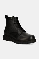 Calvin Klein Kožené členkové topánky Calvin Klein LACE UP BOOT W/ ZIP MONO