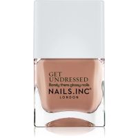 Nails Inc. Get Undressed зміцнюючий лак для нігтів відтінок Better Naked 14 мл