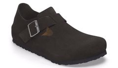 Birkenstock London Suede Leather Regular Fit Unisex - Sandale Birkenstock - Crna - 1028103-8 - Size: 8
