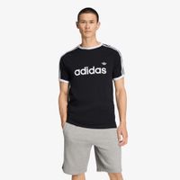 T-shirt adidas 3-Stripes Slim Ringer T-Shirt Black M