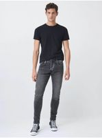 Grey Mens Skinny Fit Jeans Jeans - Men