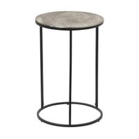 PRÍRUČNÝ STOLÍK, čierna, strieborná