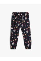 Koton Jogger Sweatpants Christmas Theme Santa Claus Printed Cotton