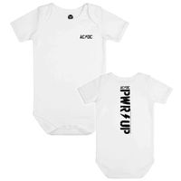 Baby Body AC/DC - PWR UP - white/black - METAL-KIDS 56/62