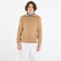 Sweter Tommy Hilfiger Pima Cotton Cash Structure Zip Mock Timeless Camel M