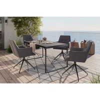 Ambia Garden ZÁHRADNÁ STOLIČKA, kov, textil