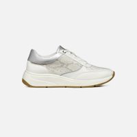 Silver-white women's sneakers Geox Cristael - Women's