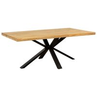 P & B JEDÁLENSKÝ STÔL, dub, čierna, farba duba, 180/100/77 cm
