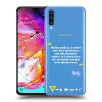 Silikónový prehľadný obal pre Samsung Galaxy A70 A705F - Kazma - MŮŽETE DOKÁZAT, CO BUDETE CHTÍT