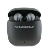 Bezdrátová sluchátka Karl Lagerfeld Elongated Logo ANC/ENC TWS, černá