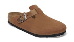 Birkenstock Boston BS Mixed Leather Regular Fit Pánske - Sandále Birkenstock - Hnedá - 1029185-8 - Size: 8