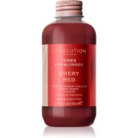 Revolution Haircare Tones For Blondes tónovací balzam pre blond vlasy odtieň Cherry Red 150 ml