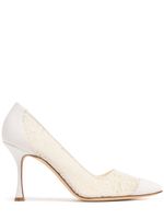 90mm Sololaria Lace Pumps