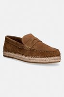 Tommy Hilfiger espadrilky pánske semišové FLEXIBLE HILFIGER SDE ESPADRILLE