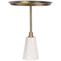 MID.YOU PRÍRUČNÝ STOLÍK, biela, zlatá