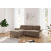 Sit & More ROHOVÁ SEDAČKA, textil, svetlohnedá
