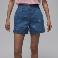 Jordan Wmns Allover Printed Shorts Stone Blue - Pánske - Kraťasy Jordan - Modré - FN5689-453 - Veľkosť: XS