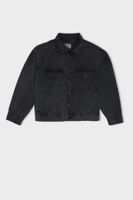 DEFACTO Oversize Wide Fit Polo Collar Buttoned Pocket Washed Jean Jacket