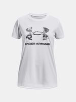 Under Armour UA Tech Print BL SSC Majica dječja bijela