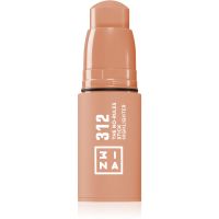 3INA The No-Rules Stick Multifunktionaler Stift für Augen, Lippen und Wangen Farbton Highlighter 312 - Translucent rose gold 5 g