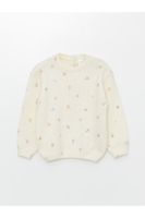 LC Waikiki Crew Neck Floral Baby Girl Sweater