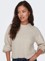 Jacqueline de Yong Noora Pullover Beige