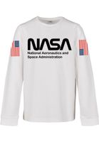 Children's Long Sleeve NASA Worm White