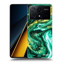 Silikónový prehľadný obal pre Xiaomi Poco X6 Pro - Green Gold