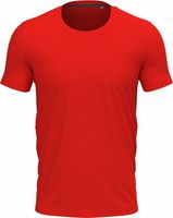 Stedman® Vypasované pánské tričko Clive s úzkými lemy, elastan 5 %, 170 g/m Barva: červená skarletová, Velikost: L S9600