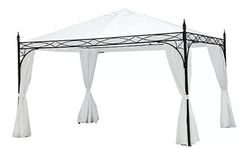 German Zahradní stan / bez rámů a bočních panelů / 4 x 3 m / polyester / bílá