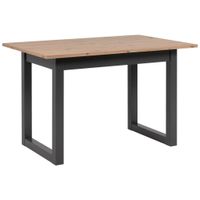 P & B JEDÁLENSKÝ STÔL, antracitová, dub artisan, 120/80/75 cm