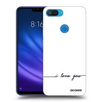 Silikónový prehľadný obal pre Xiaomi Mi 8 Lite - Milujem ťa