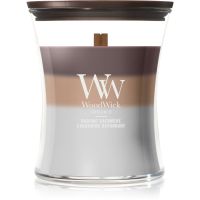 Woodwick Trilogy Radiant Cashmere Duftkerze mit Holzdocht 275 g