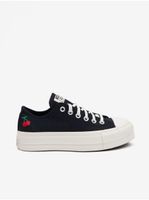 Čierne dámske tenisky Converse Chuck Taylor All Star Lift Platform Cherries